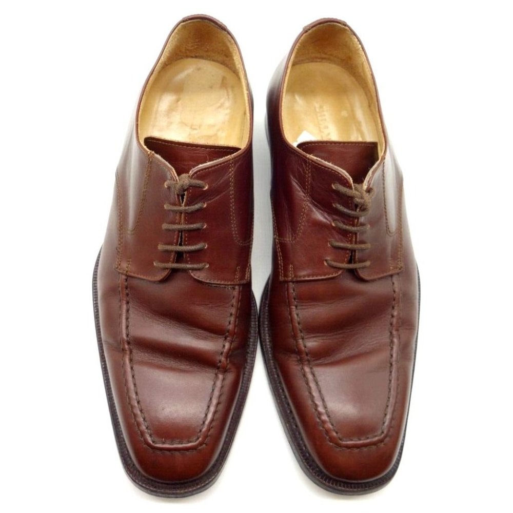 Billy Reid Brown Leather Lace Up Dress Oxfords Shoes Men's 7 UK / US 8